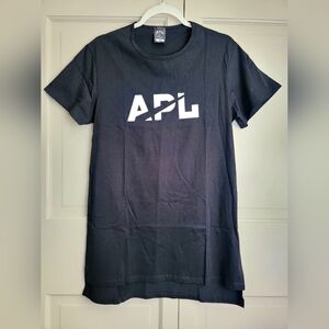 New APL Black 100% Cotton Athletic‎ Propulsion Labs Tee Medium Tall Made in USA